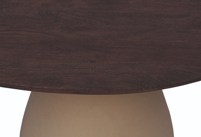 Livingfurn - Salontafel Ivoor Mangohout - 86x76x37cm - Marron