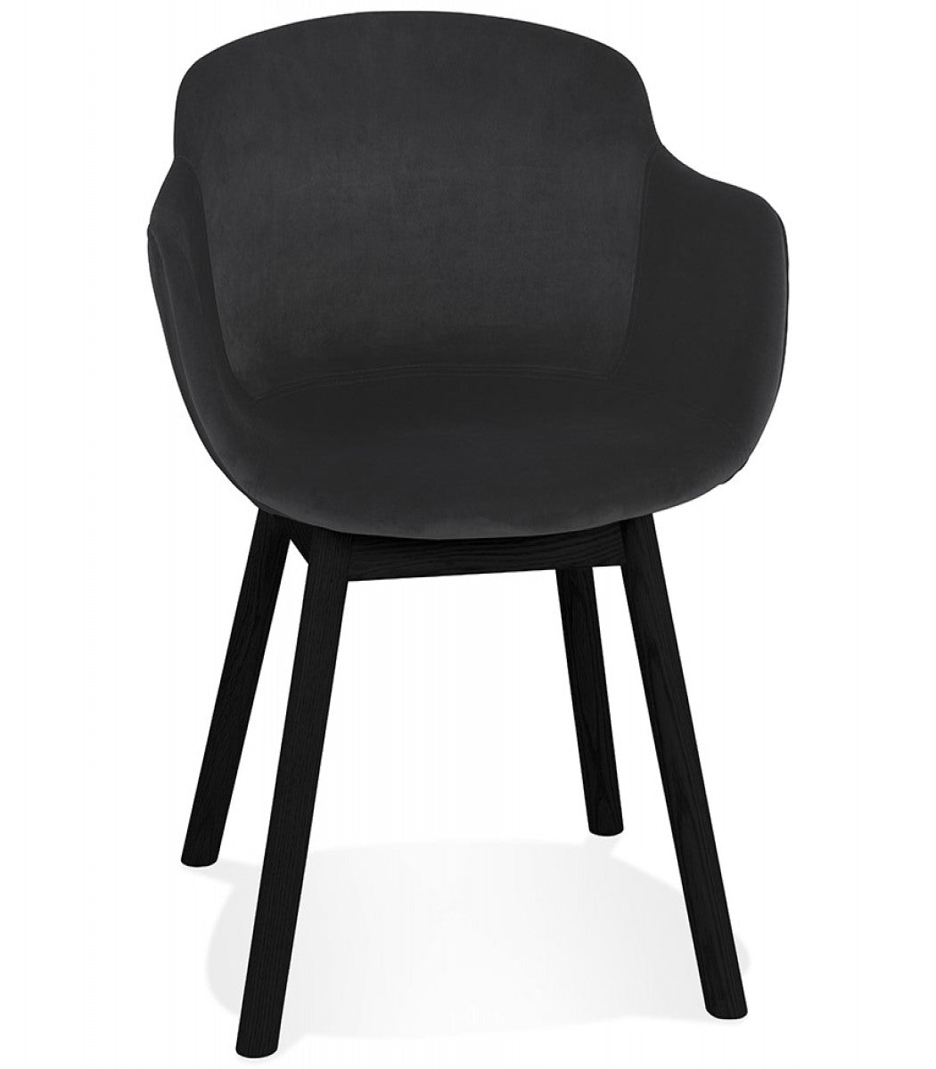 ALTEREGO FRIDA Stoel met armleuningen - Zwart