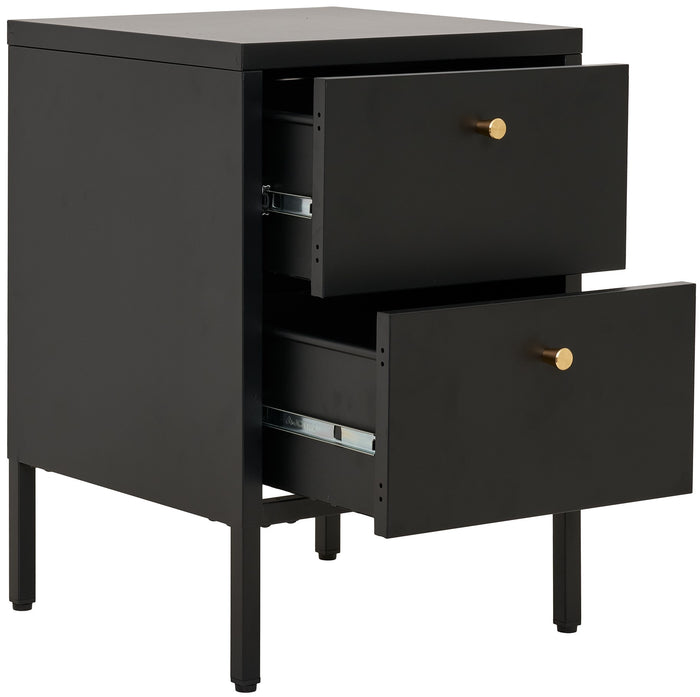 House Nordic Dalby Zwart Ladekast 2-Lades