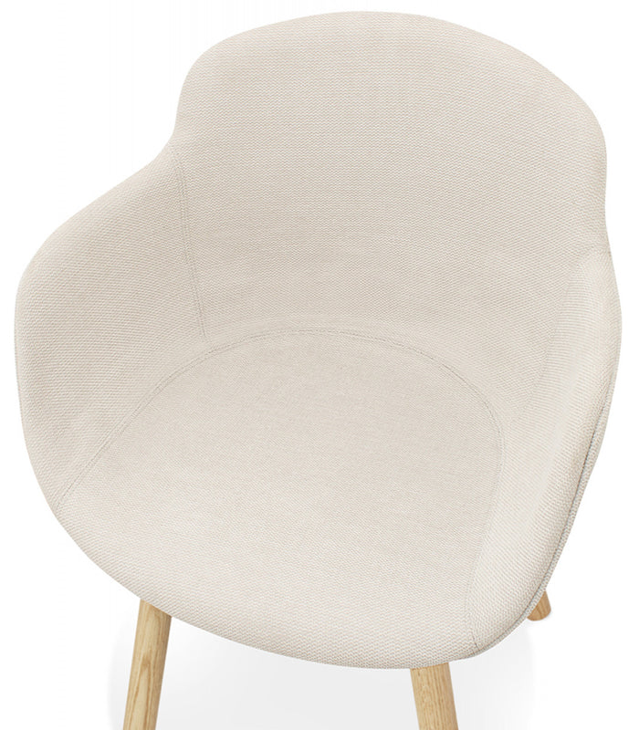 ALTEREGO ROSSINI Stoel met armleuningen - Beige