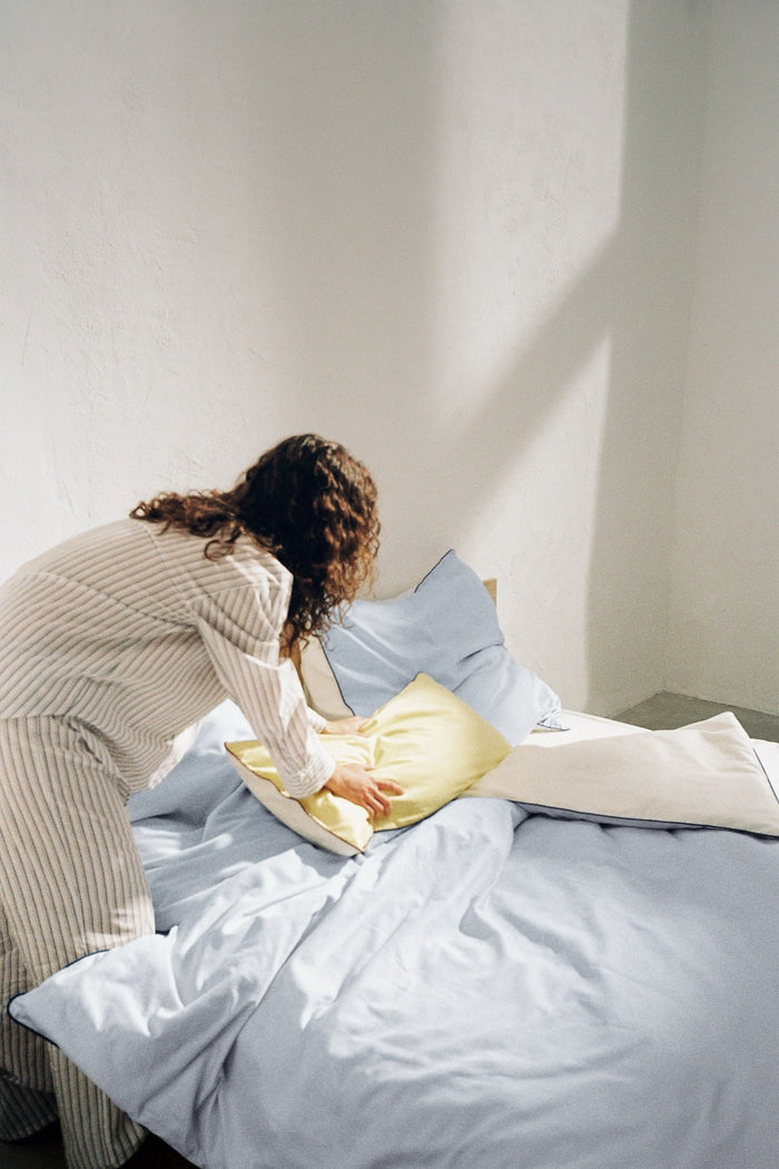 noo.ma OBA Dekbedovertrek - 200x200 cm - Baby Blue