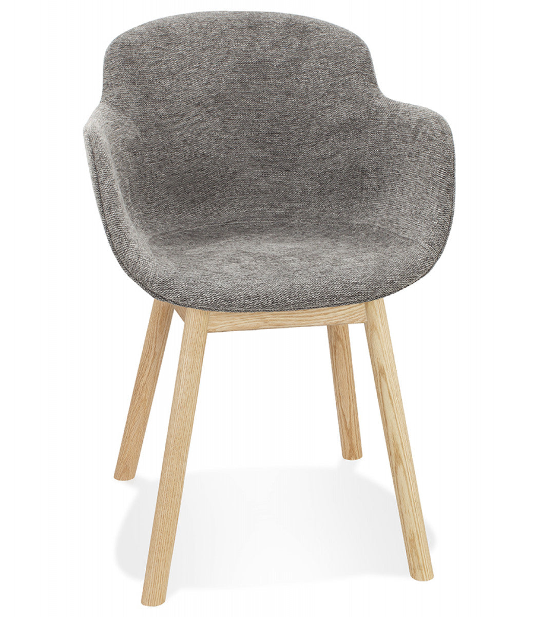 ALTEREGO ROSSINI Stoel met armleuningen - Grijs