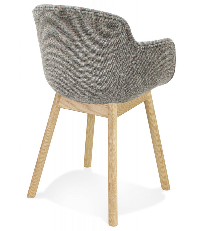 ALTEREGO ROSSINI Stoel met armleuningen - Grijs