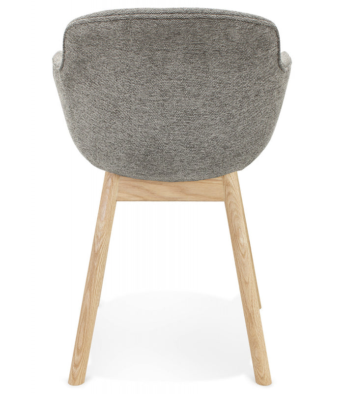 ALTEREGO ROSSINI Stoel met armleuningen - Grijs