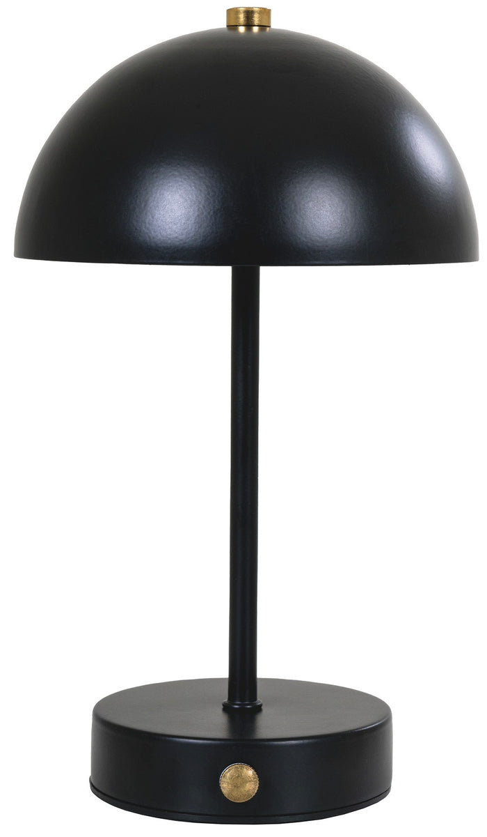 House Nordic Holt Zwart LED Tafellamp Oplaadbaar