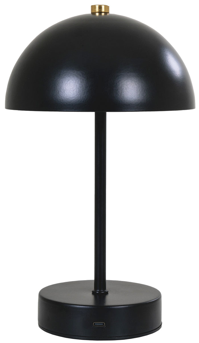 House Nordic Holt Zwart LED Tafellamp Oplaadbaar