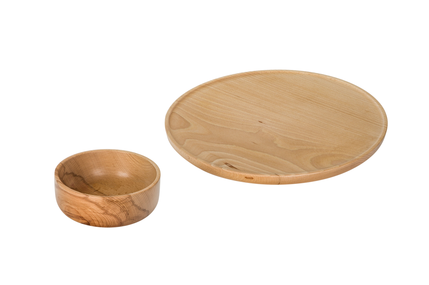 noo.ma OUL bord en kom set van 2 - Beechwood