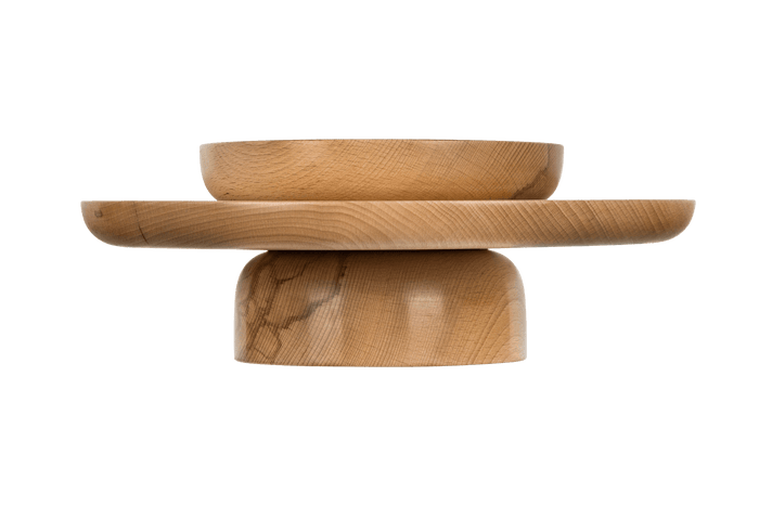 noo.ma OUL bord en kom set van 3 - Beechwood