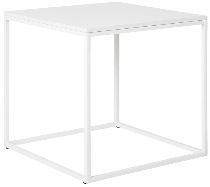 House Nordic Vita Witte Bijzettafel Vierkant
