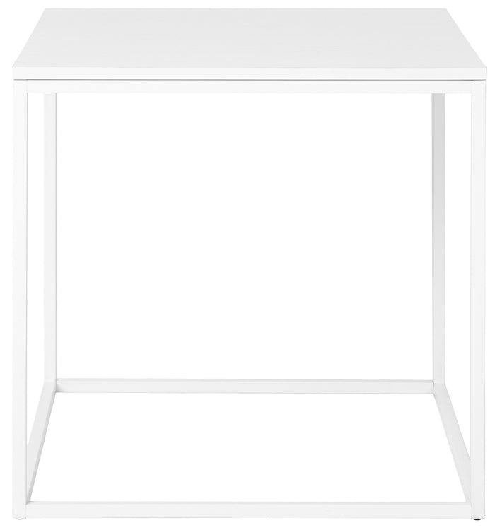 House Nordic Vita Witte Bijzettafel Vierkant