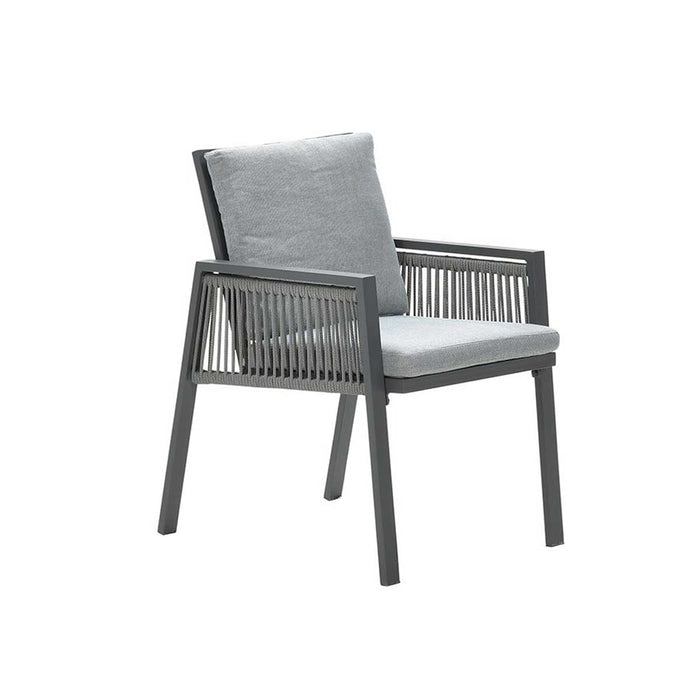 Garden Impressions Brendon lounge dining stoel - licht en mint grijs