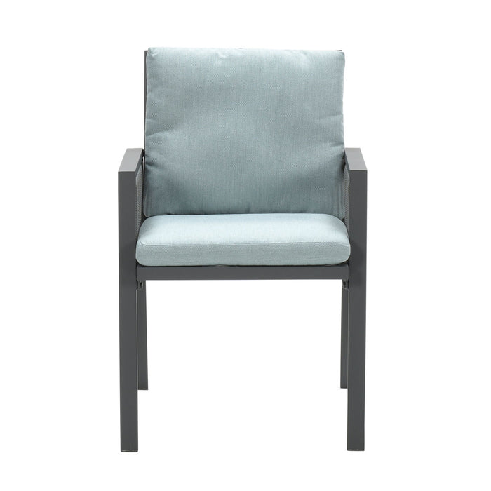 Garden Impressions Brendon lounge dining stoel - licht en mint grijs