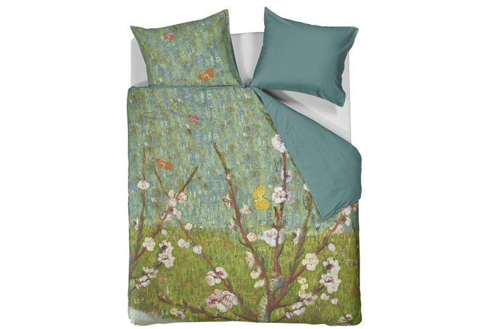 Beddinghouse x Van Gogh Peach Trees Dekbedovertrek 140 x 200|220 cm - Groen