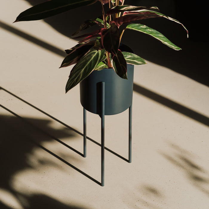 noo.ma MAKI Bloempot - lang - Storm Blue