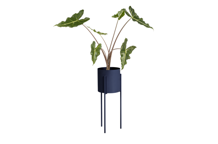 noo.ma MAKI Bloempot - lang - Storm Blue