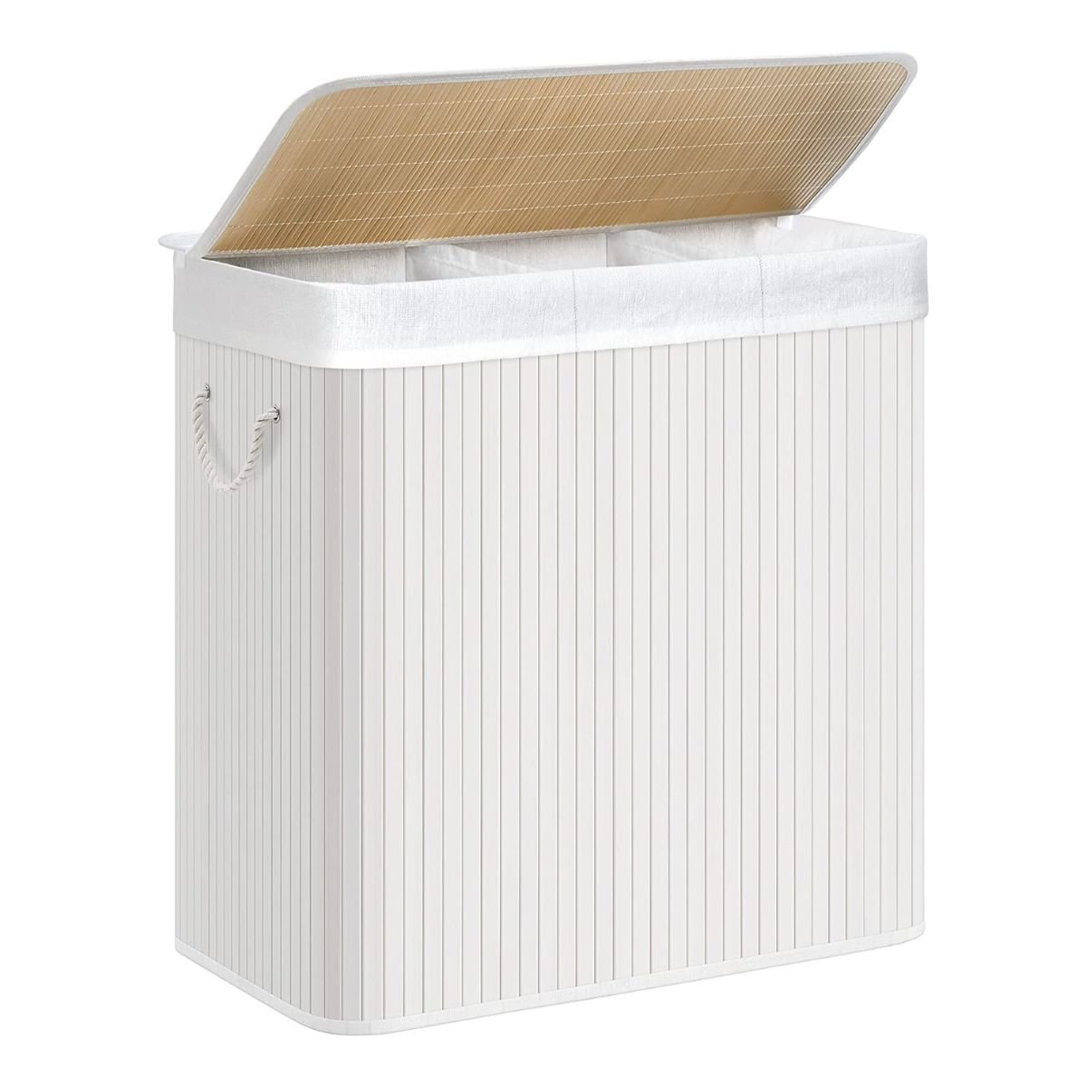 Calicosy - Wasmand van Bamboe met 3 compartimenten - B60 cm