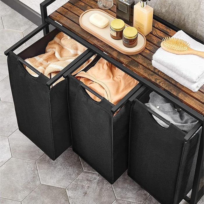 Calicosy - Wasmand met 3 compartimenten - B92,5 x H72 cm