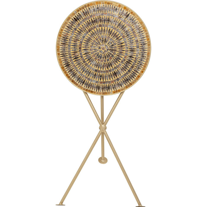 Bijzettafel Clack Mosaic Ø35cm bruin Kare Design