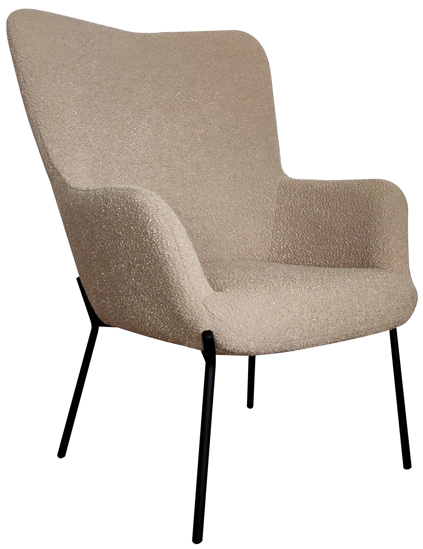 House Nordic Glasgow Bruin Bouclé Armstoel