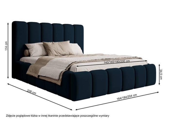 NADUVI Collection Bedframe Damask 180x200