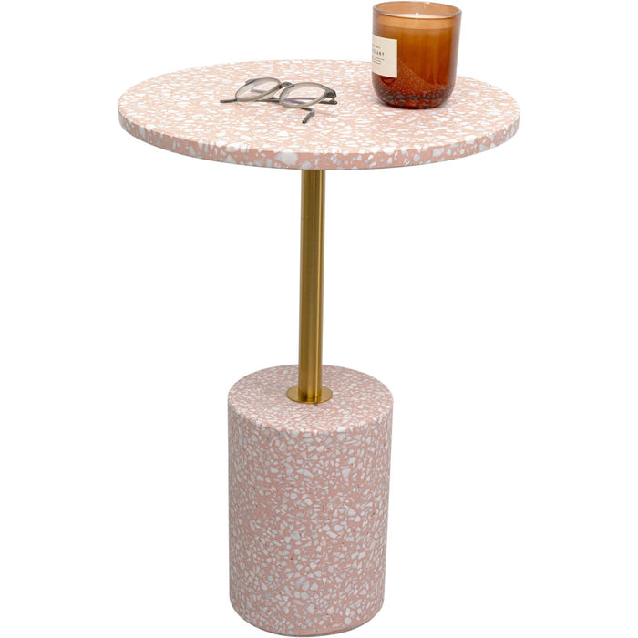 Kare Design Amore Bijzettafel - roze - Ø40cm