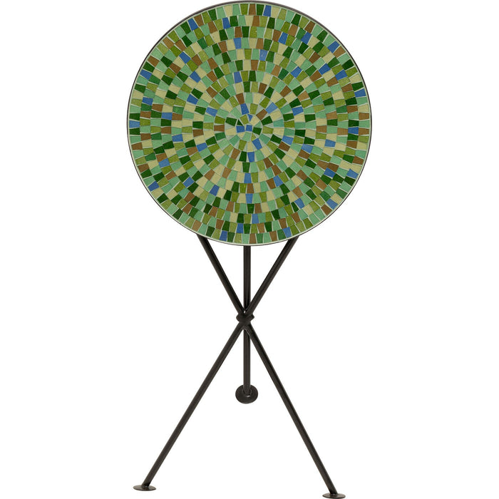 Bijzettafel Clack Mosaic Ø35cm groen en blauw Kare Design