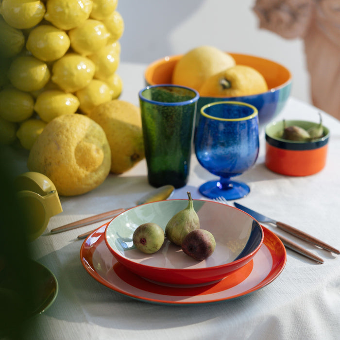 Kare Design Capri kommen - oranje - 4st