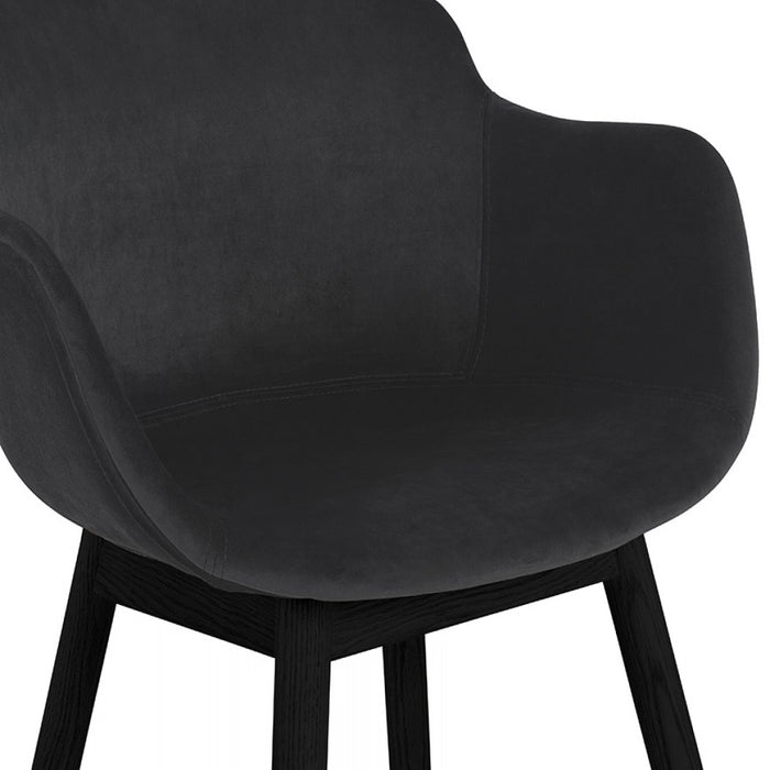 ALTEREGO FRIDA Stoel met armleuningen - Zwart