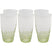 Kare Design Confetti waterglazen - groen - 6st