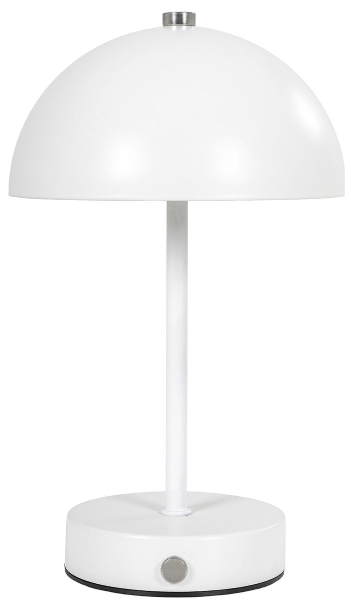 House Nordic Holt Wit LED Tafellamp Oplaadbaar