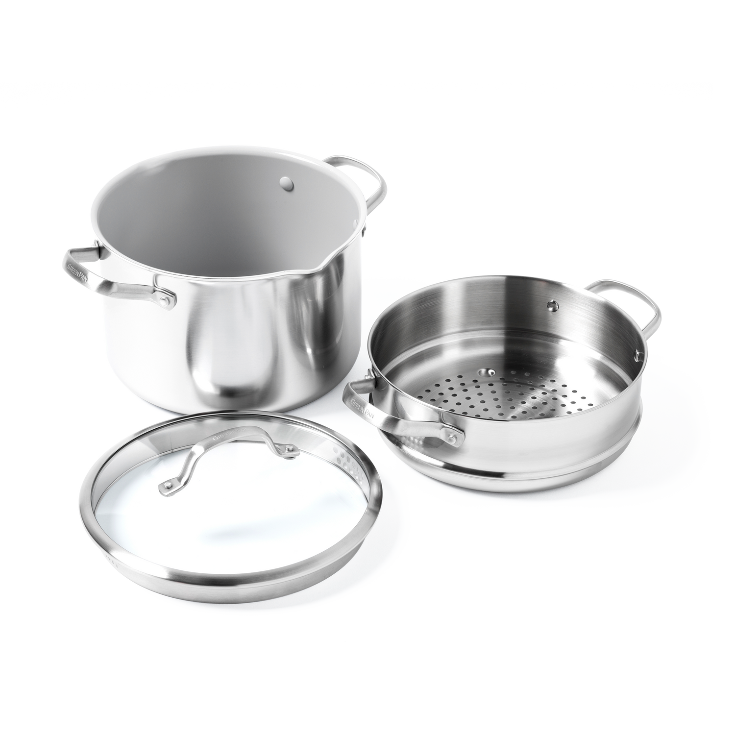 GreenPan Venice Pro Evershine 3-delige multikookset 24cm - PFAS-vrij