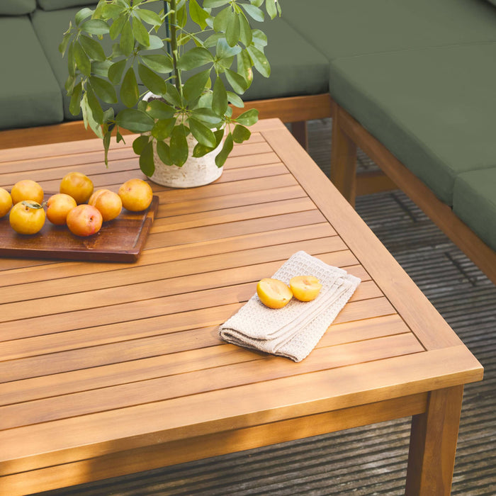 sweeek - Hoek tuinset van acacia voor 5 personen