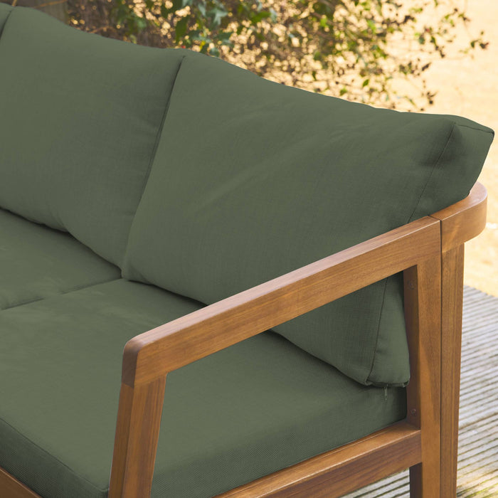 sweeek - Hoek tuinset van acacia voor 5 personen