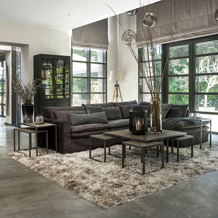 Rivièra Maison - Mesa Vista Lichtbruin Vloerkleed van 70% Wol en 30% PES 340x240 cm