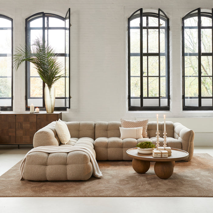 Rivièra Maison - Rectangular Vloerkleed, Taupe, X96 - 100% Decolan, 390x280