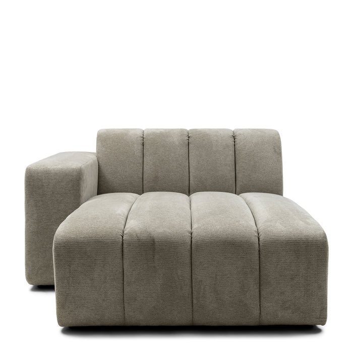 Rivièra Maison - Dazzle Chaise Longue in F37 - Fern Groen van Polyester en Rubberwood (134x175 cm)