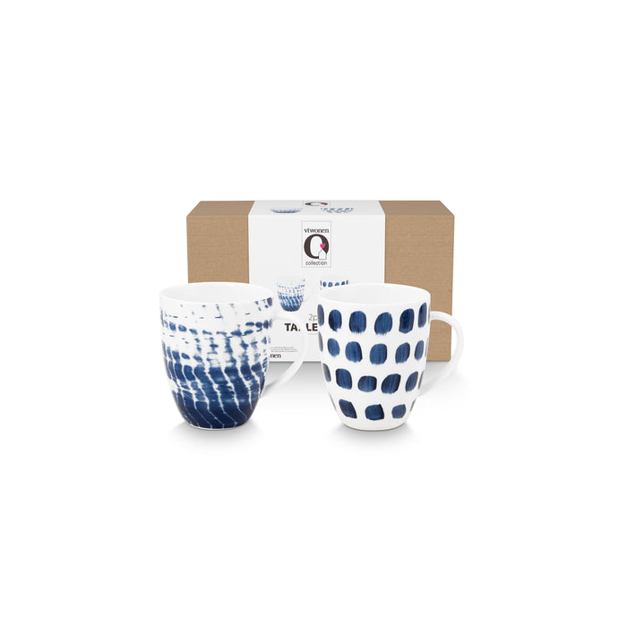 vtwonen Mok met oor - Mokken - Kopjes - Serviesset van 4 - 275ml