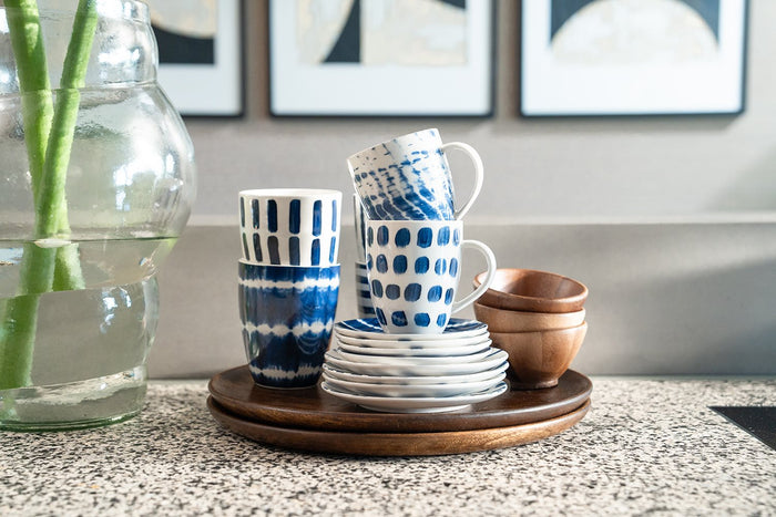 vtwonen Mok met oor - Mokken - Kopjes - Serviesset van 4 - 275ml