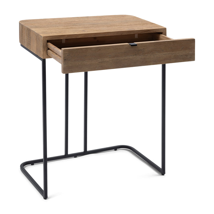 Rivièra Maison - Bureau in Gerecycled Eikenhout, Robuust IJzer, 40x80x65 cm