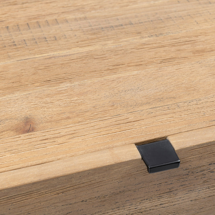 Rivièra Maison - Bureau in Gerecycled Eikenhout, Robuust IJzer, 40x80x65 cm