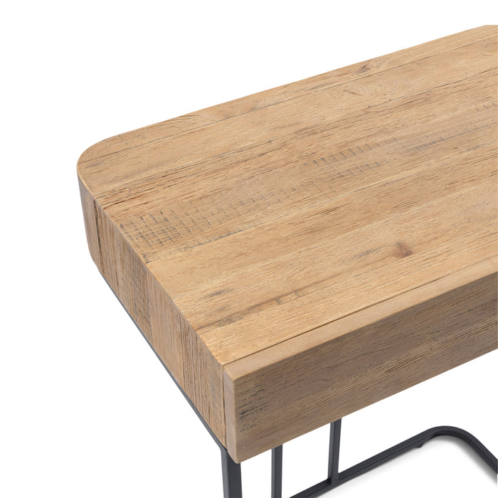 Rivièra Maison - Bureau in Gerecycled Eikenhout, Robuust IJzer, 40x80x65 cm