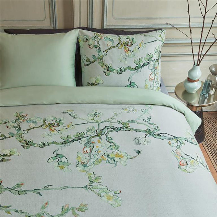 Beddinghouse x Van Gogh Museum Blossom Dekbedovertrek 140 x 200|220 cm - Grijs