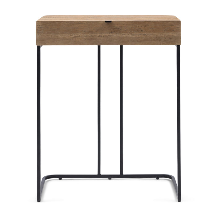 Rivièra Maison - Bureau in Gerecycled Eikenhout, Robuust IJzer, 40x80x65 cm