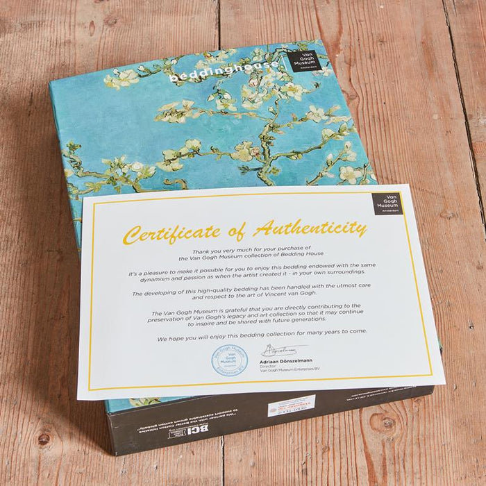 Beddinghouse x Van Gogh Museum Almond Blossom Dekbedovertrek 140 x 200|220 cm - Blauw