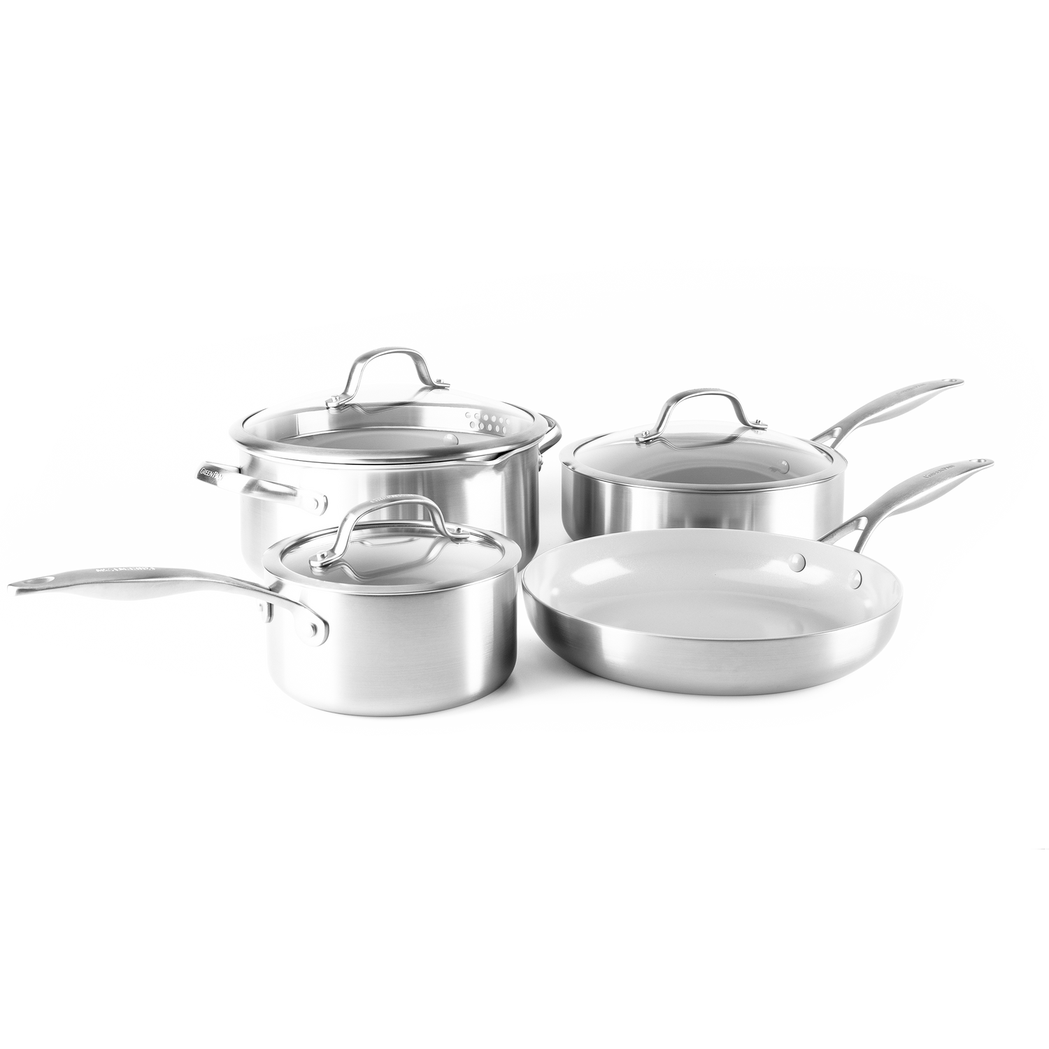 GreenPan Venice Pro Evershine 7-delige set- Tri-ply - PFAS-vrij