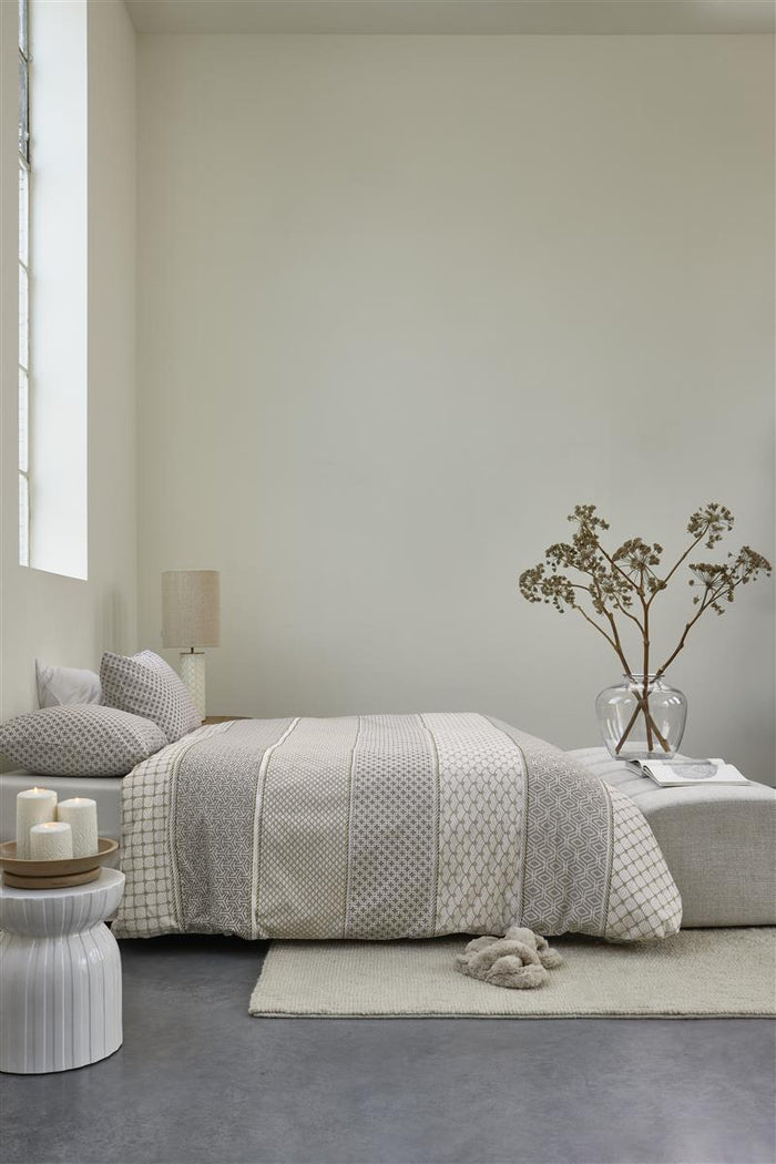 Riviera Maison Ropes  dekbedovertrek - 260x200|220 - Taupe