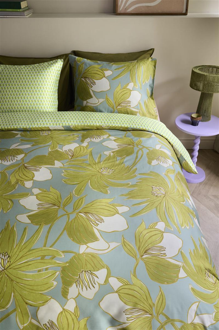 Oilily Melodi  dekbedovertrek - 200x200|220 - Groen