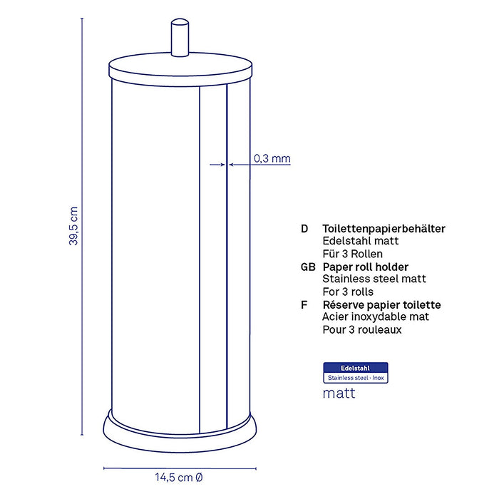 Kela - Swing Toiletrolhouder - Zilver - Kela