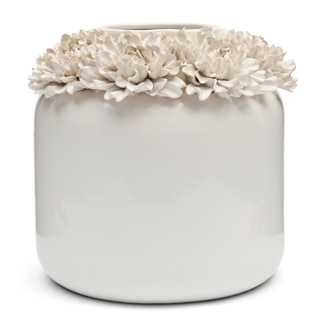 Riviera Maison Vaas Wit - Flourishing Bloemenvaas - Keramiek