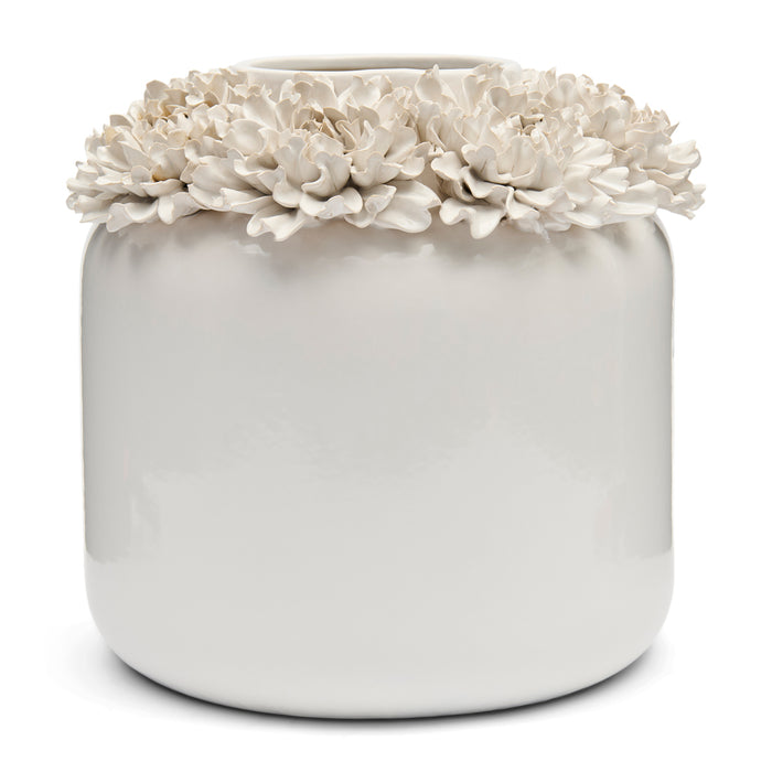 Riviera Maison Vaas Wit - Flourishing Bloemenvaas - Keramiek